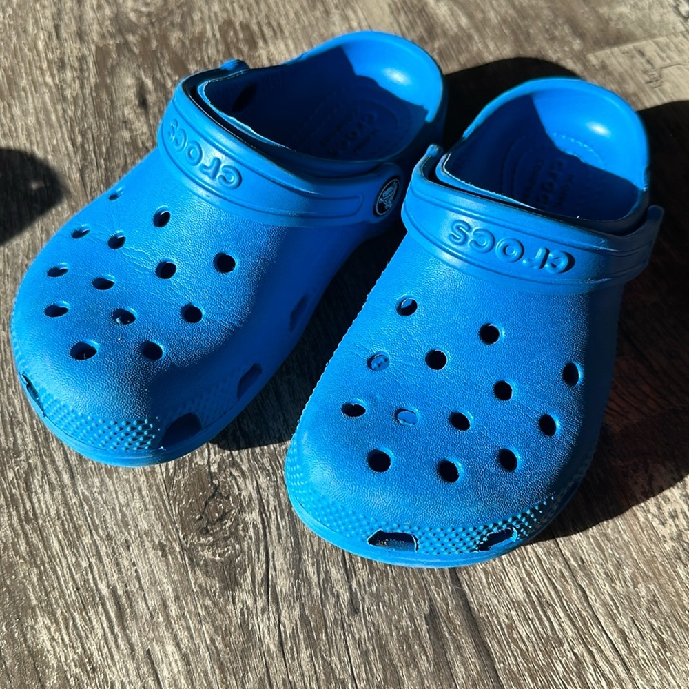 Boys blue size 12 crocs